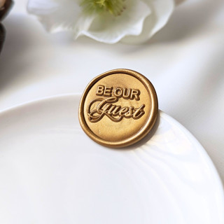 This is a multicolor wax seals by Inkspiringletters called be our guest- customizable color- set of 25 hand-crafted wax seals in standard