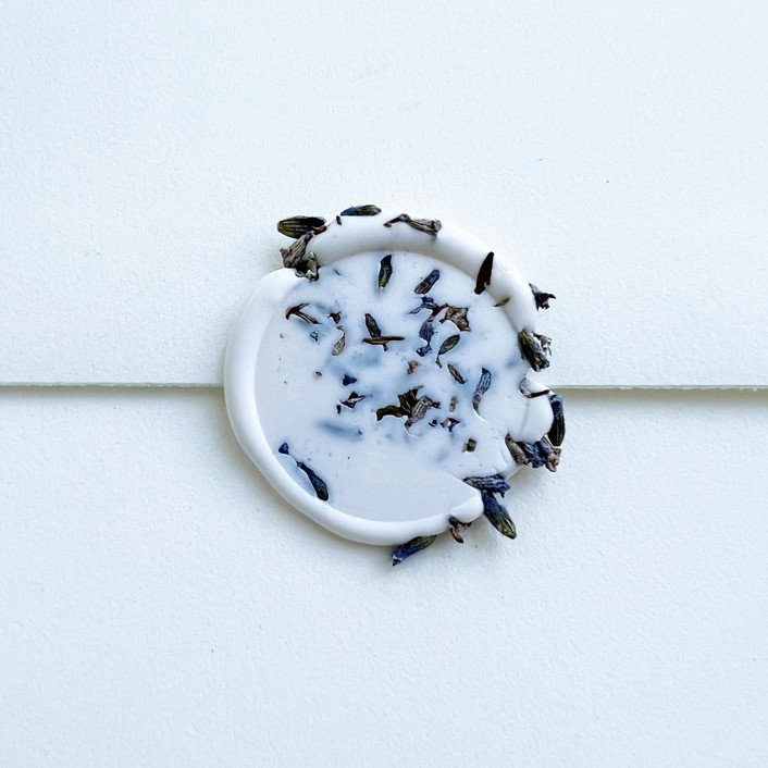 Lavender Confetti Wax Seal in White | Pack of 10