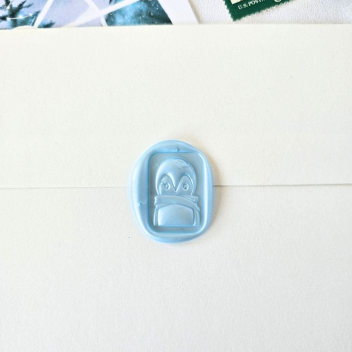 Flipper- Customizable Color- Set of 25 Hand-crafted Wax Seals