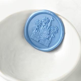 This is a multicolorassorted-colors wax seals by Abby Choi called castle wax seal, pack of 10, customizable color in standard