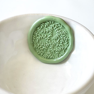 This is a multicolorassorted-colors wax seals by Abby Choi called tiny leaves wax seal, pack of 10, customizable color in standard