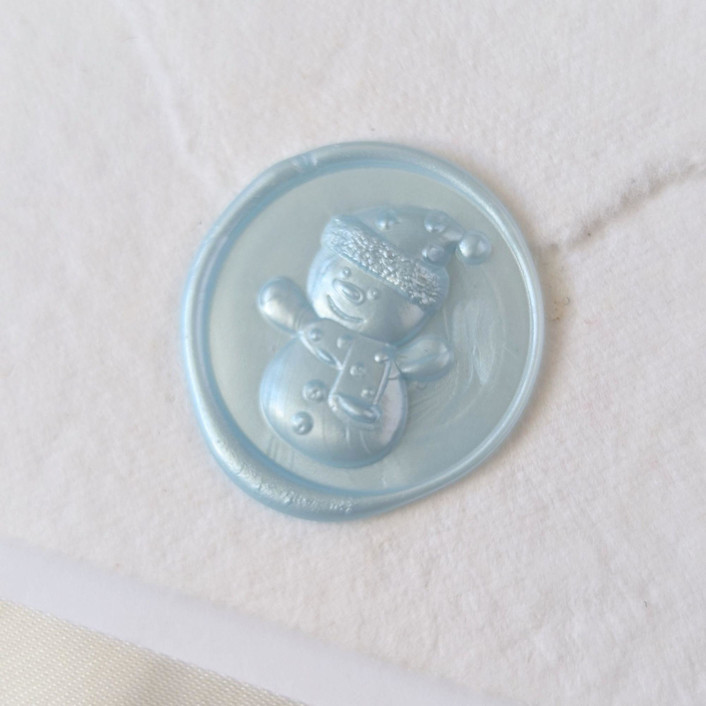 Frosty- Customizable Color- Set of 25 Hand-crafted Wax Seals