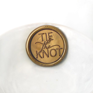 This is a multicolorassorted-colors wax seals by Abby Choi called tie the knot wax seal, pack of 10, customizable color in standard