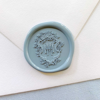 This is a blue wax seals by Sterling Stripes called barry wax seal (50 pack) personalized in standard