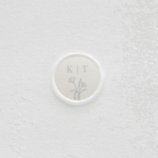 This is a multicolor wax seals by Clove and Cedar Design called custom yellow floral wax seals | set of 25 in standard