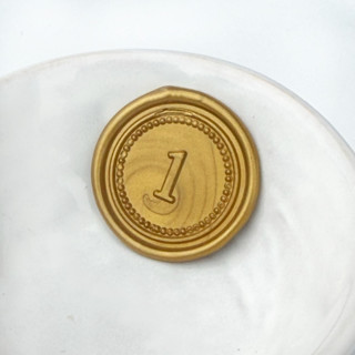 This is a multicolorassorted-colors wax seals by Abby Choi called numbers wax seal, pack of 10, customizable color in standard