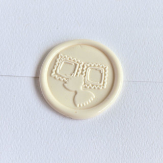 This is a multicolor wax seals by Inkspiringletters called pasta- customizable color- set of 25  hand- crafted wax seals in standard