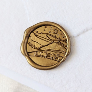 This is a multicolor wax seals by Inkspiringletters called north star- customizable color- set of 25 hand-crafted wax seals in standard
