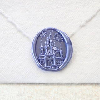 This is a multicolor wax seals by Inkspiringletters called magic castle- customizable color- set of 25 hand-crafted wax seals in standard