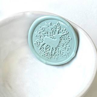 This is a multicolorassorted-colors wax seals by Abby Choi called winter wax seals, pack of 10, customizable color in standard