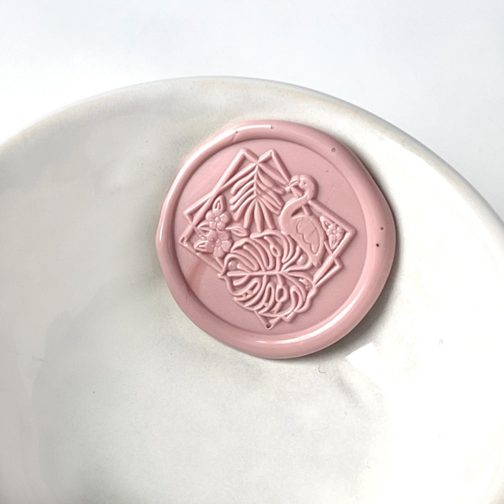 Tropical Flamingo Wax Seal, Pack of 10, Customizable Color