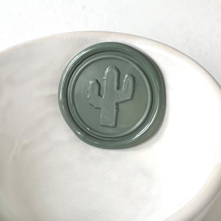 This is a multicolorassorted-colors wax seals by Abby Choi called cactus wax seal  pack of 10, customizable in standard