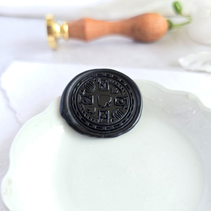 Poker Chip- Customizable Color- Set of 25  Hand-crafted Wax Seals