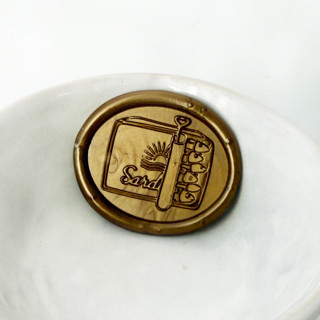 This is a multicolorassorted-colors wax seals by Abby Choi called sardines wax seal pack of 10, customizable in standard