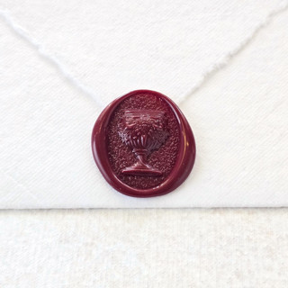 This is a multicolor wax seals by Inkspiringletters called chalice- customizable color- set of 25 hand-crafted wax seals in standard