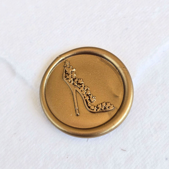 Stiletto- Customizable Color- Set of 25 Hand-crafted Wax Seals