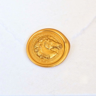 This is a multicolor wax seals by Inkspiringletters called mustang- customizable color- set of 25 hand-crafted wax seals in standard