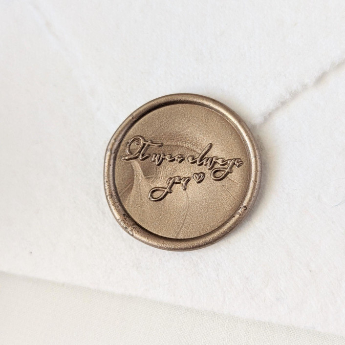 It was Always You- Customizable Color- Set of 25 Hand-crafted Wax Seals