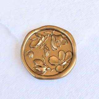 This is a multicolor wax seals by Inkspiringletters called gardenias- customizable color- set of 25 hand-crafted wax seals in standard