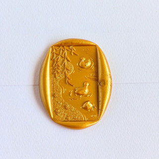 This is a multicolor wax seals by Inkspiringletters called swimming ducks- customizable color- set of 25 hand-crafted wax seals in standard