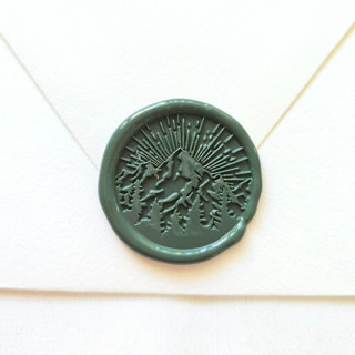 This is a multicolor wax seal by Inkspiringletters called On Top of the World - Customizable Color- Set of 25 Wax Seals in standard.