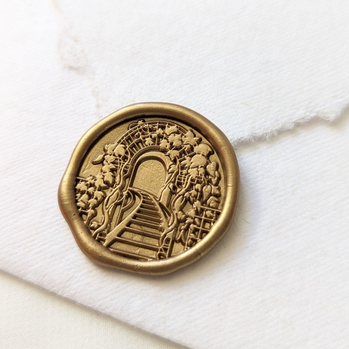 Stairway - Customizable Color- Set of 25 Hand-crafted Wax Seals