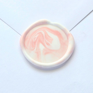 This is a multicolor wax seals by Inkspiringletters called marble - customizable colors- set of 25 hand-crafted wax seals in standard
