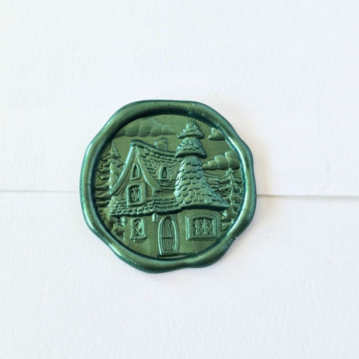 Frostville- Customizable Color- Set of 25 Hand-crafted Wax Seals