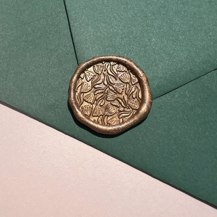 Bunch of Tulips Wax Seal Sticker - Pack of 10
