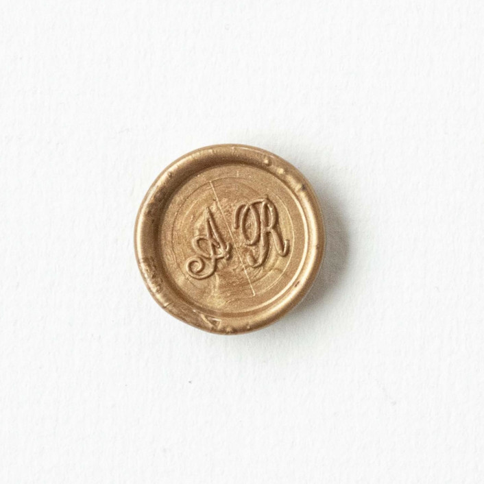 Personalized Wax Seal Stickers, Custom Color | Set of 10