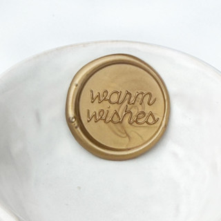 This is a multicolorassorted-colors wax seals by Abby Choi called warm wishes wax seal, pack of 10, customizable color in standard