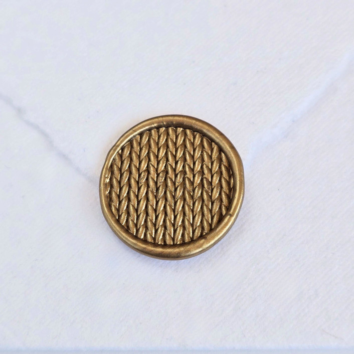 Knitted Sweater- Customizable Color- Set of 25 Hand-crafted Wax Seals