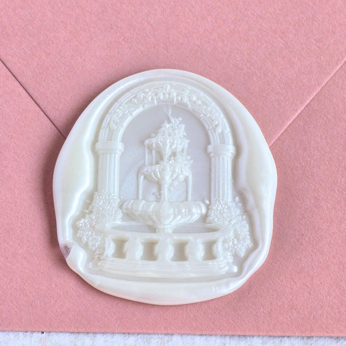 Grand Fountain- Customizable Color- Set of 25 Hand-crafted Wax Seals