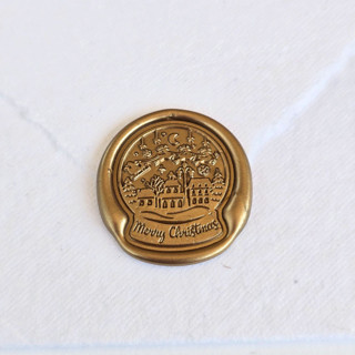 This is a multicolor wax seals by Inkspiringletters called snow globe- customizable color- set of 25 hand-crafted wax seals in standard