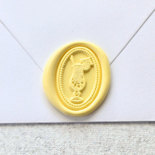 This is a multicolor wax seals by Inkspiringletters called pina colada- customizable color- set of 25 hnad-crafted wax seals in standard