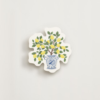 This is a cobalt insert cards with standard by Itsy Belle Studio called lemon pottery printing on signature in standard