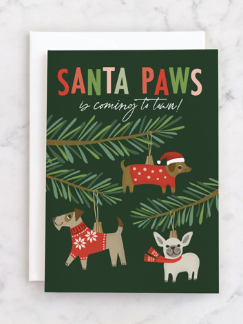 santa paws ornaments