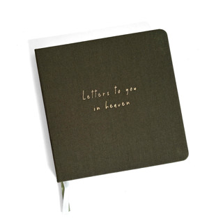 This is a green journals by Jessica Cunningham called letters to you in heaven notebook | in memory of journal in standard