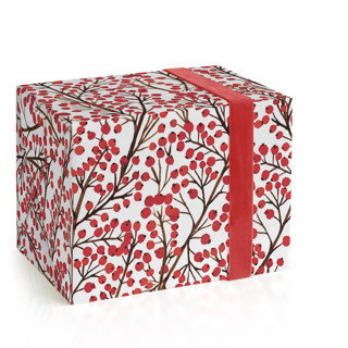 This is a berry wrapping paper by Yaling Hou Suzuki called winter berries in standard