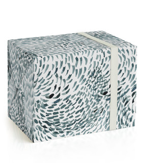 This is a indigo wrapping paper by Yaling Hou Suzuki called indigo wave in standard