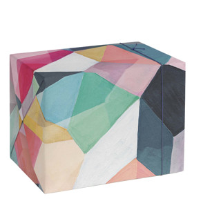 This is a cerise wrapping paper by Hooray Creative called kaleidoscope no.1 in standard