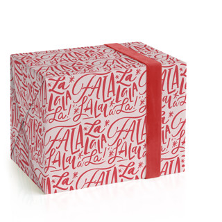 This is a blush wrapping paper by Carrie ONeal called little lala in standard