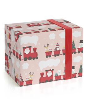 This is a snow wrapping paper by peetie design called polar express in standard
