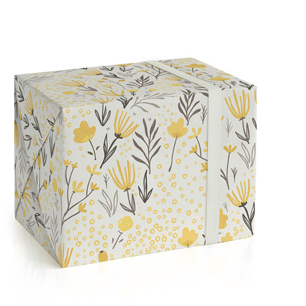This is a sunshine wrapping paper by Vera Lim called sun kissed in standard