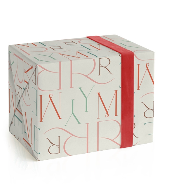This is a eggnog wrapping paper by Ana Sharpe called merry stack in standard