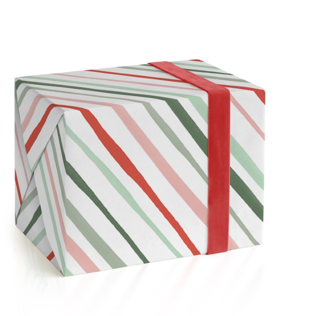 This is a candy cane wrapping paper by Creo Study called festive lines in standard