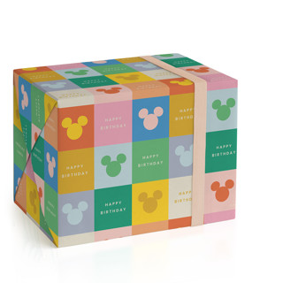 This is a bold wrapping paper by Ellen Schlegelmilch called vibrant mickey in standard