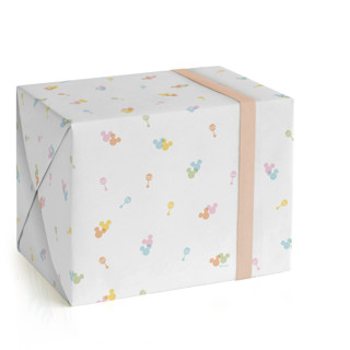 This is a candy apple wrapping paper by Ellen Schlegelmilch called disney's mickey confetti in standard