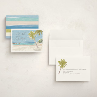 This is a pool holiday photo cards with standard by Annie Montgomery called coastal greetings printing on signature in grand