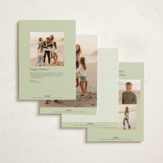 This is a mint holiday photo cards with standard by Erin L. Wilson called roland park printing on signature in grand